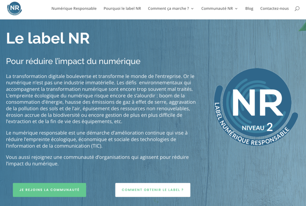 label numérique responsable